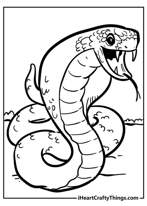 Printable Snake Coloring Pages