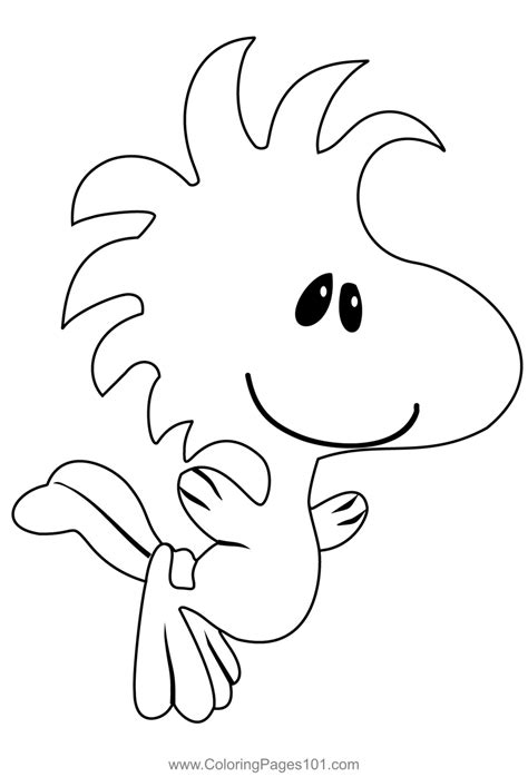 Printable Snoopy And Woodstock Coloring Pages