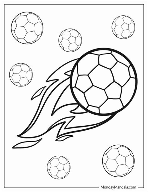 Printable Soccer Coloring Pages