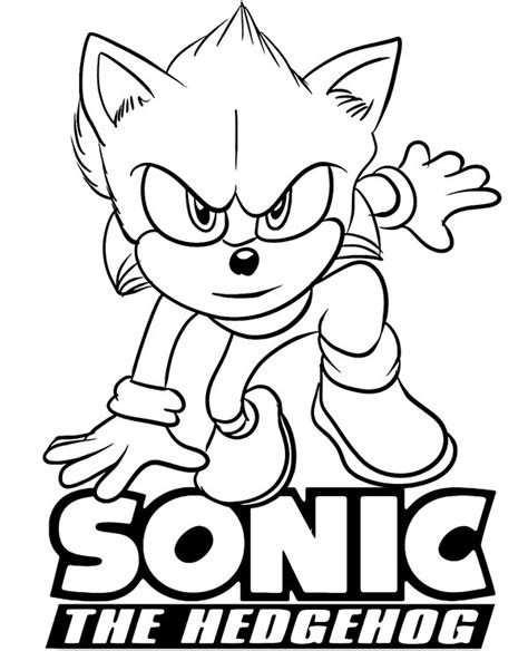 Printable Sonic The Hedgehog