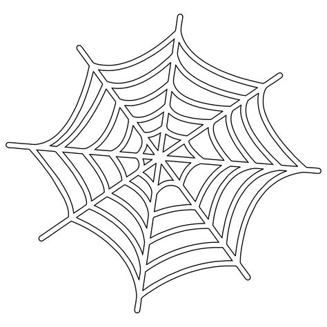 Printable Spider Web Outline