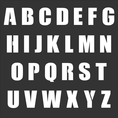 Printable Stencil Letters 3 Inch