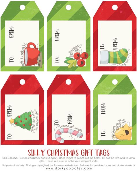 Printable Tags For Christmas