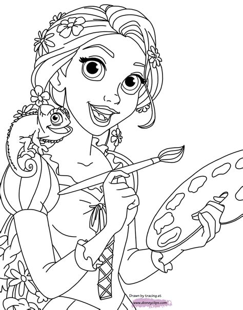 Printable Tangled Coloring Pages