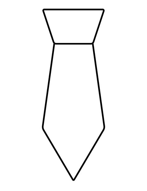 Printable Template Of A Tie