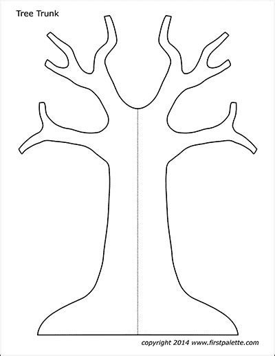 Printable Tree Trunk Pattern