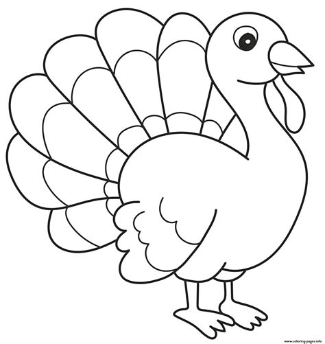 Printable Turkey Coloring Page