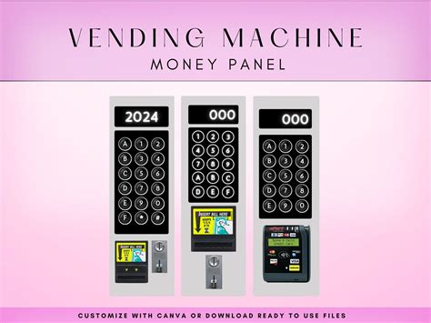 Printable Vending Machine Keypad