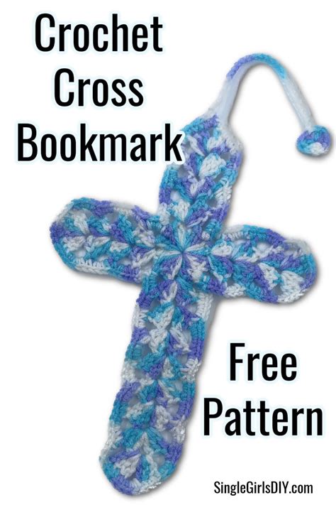 Printable Version Crochet Free Crochet Cross Bookmark Pattern