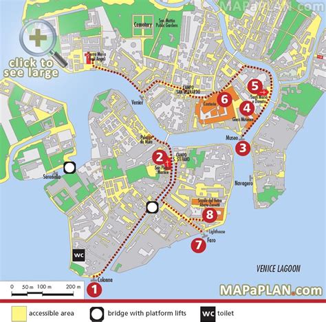 Printable Walking Map Of Venice