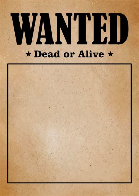 Printable Wanted Sign