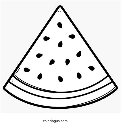Printable Watermelon Coloring Pages