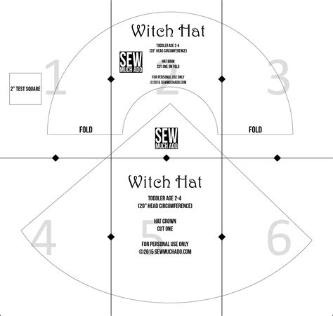 Printable Witch Hat Pattern