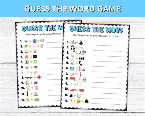Printable Word Games