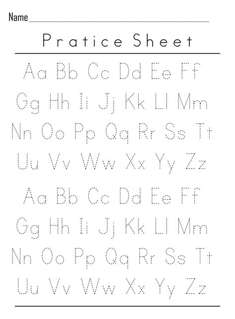 Printable Worksheets For Kindergarten Handwriting