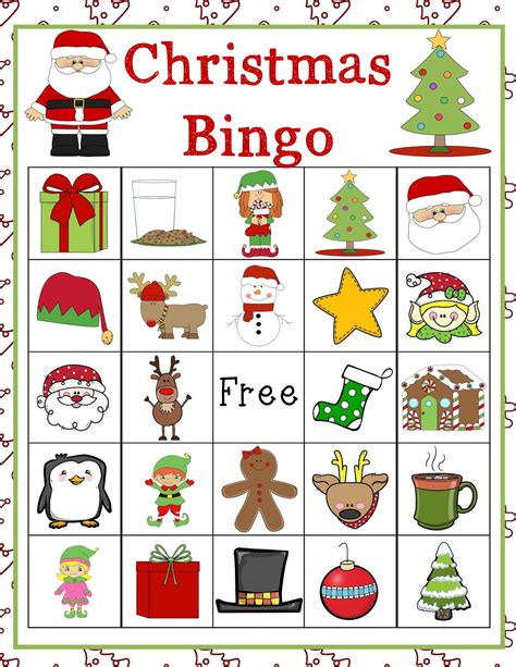 Printable Xmas Bingo Game