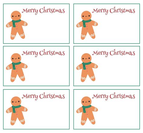 Printable Xmas Name Tags