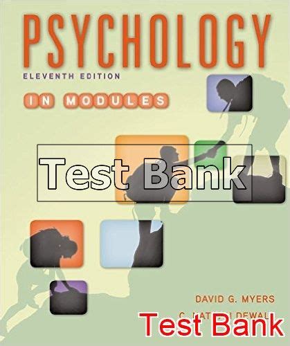 Printed Test Bank for Psychology in Modules Kindle Editon