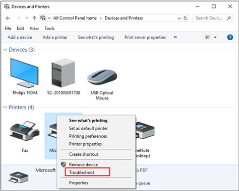 Printer is not connected: