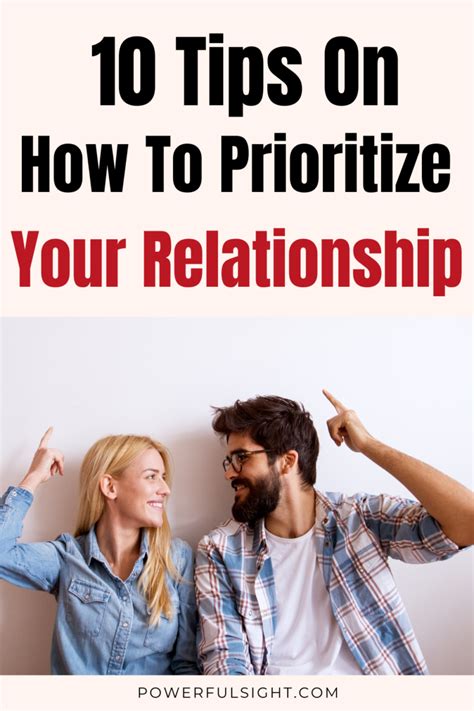 Prioritize Relationships: