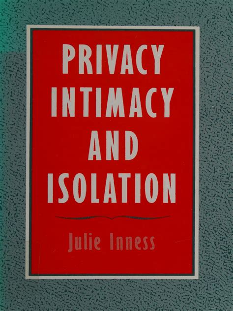 Privacy, Intimacy, and Isolation Reader