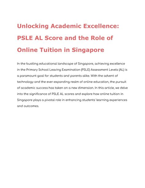 Private Colleges in Singapore: Unlocking Academic Excellence and Career Success