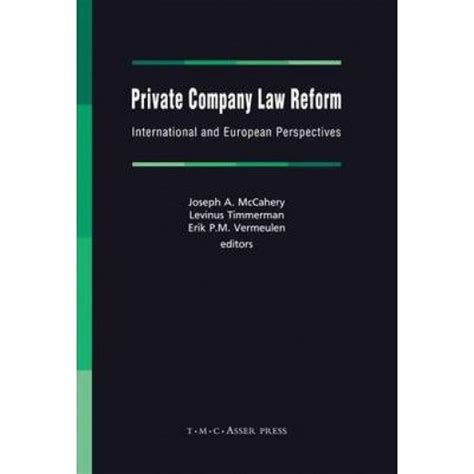 Private Company Law Reform: International and European Perspectives Kindle Editon
