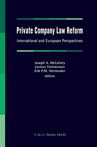 Private Company Law Reform: International and European Perspectives Kindle Editon