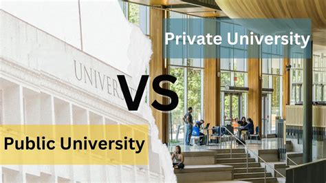 Private vs. Public Universities: Unraveling the Maze of Higher Education
