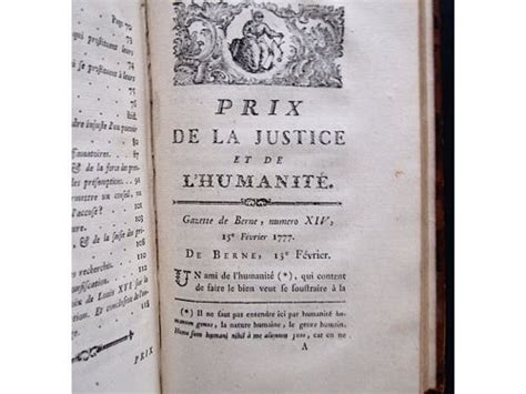 Prix De La Justice Et De L humanité French Edition Kindle Editon