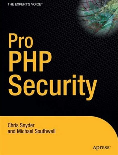 Pro PHP Security Corrected 2nd Printing PDF