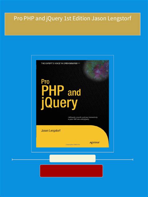 Pro PHP and jQuery 1st Edited Kindle Editon