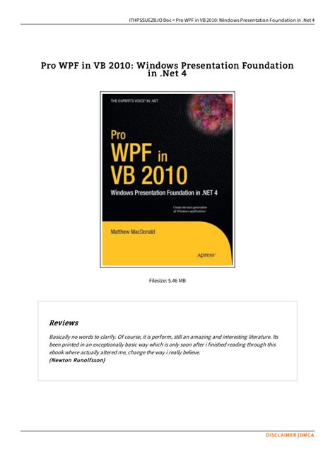 Pro WPF in VB 2010 Reader