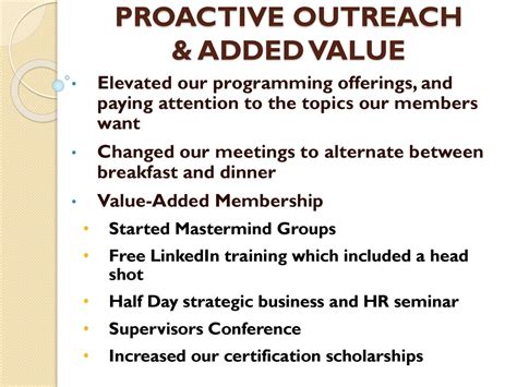 Proactive Outreach and Education: