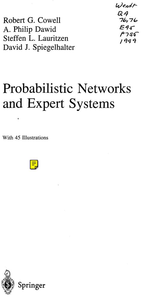 Probabilistic Networks and Expert Systems Kindle Editon