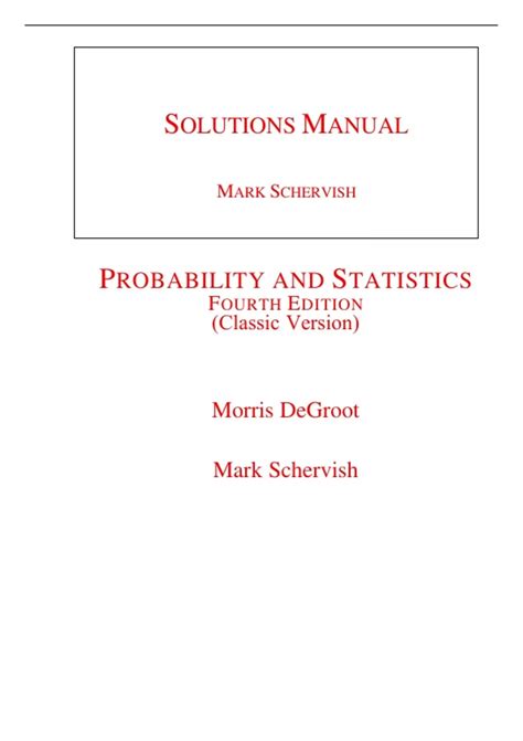 Probability And Statistics Degroot 4th Edition Solutions Kindle Editon