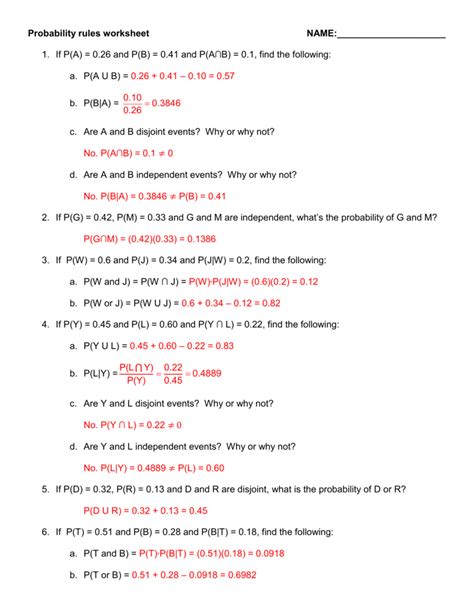 Probability Questions And Answers Grade 7 Doc