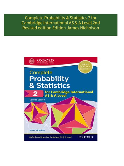 Probability and Statistical Inference Probability Vol. 1 2, Revised Edition Kindle Editon