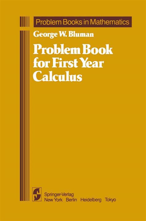 Problem Book for First Year Calculus PDF