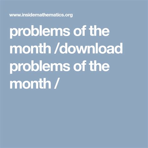 Problem Of The Month First Rates Answers PDF