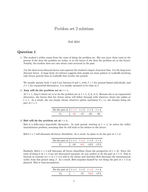 Problem Set 1 Solutions Home University Of Pittsburgh Doc