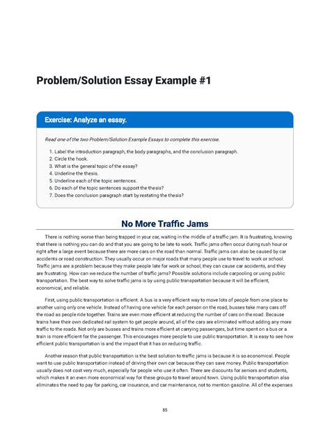 Problem Solution Essay Topics For High School Epub