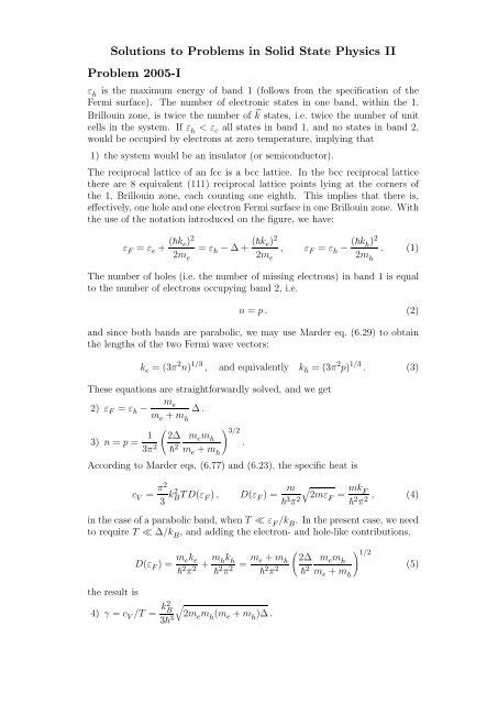 Problem Solution In Solid State Phsysics Epub