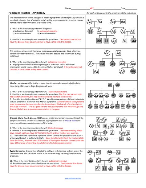 Problems On Pedigree Analysis With Answers PDF