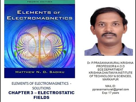 Problems Solution Of Electromagnetics Sadiku Epub
