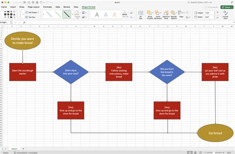 Process Flow In Excel Template