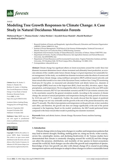 Process Modeling of Forest Growth Responses to Environmental Stress Reader