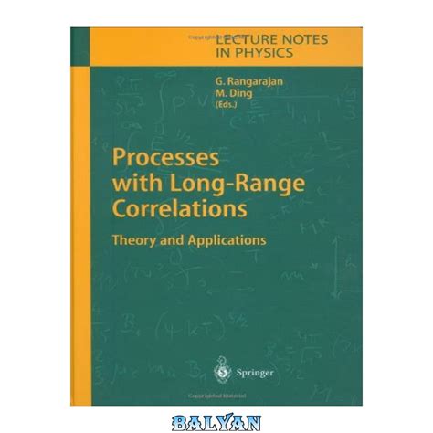 Processes with Long-Range Correlations Theory and Applications 1st Edition PDF