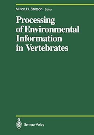 Processing of Environmental Information in Vertebrates Epub