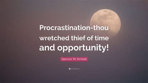 Procrastination: The Thief of Time and Opportunity